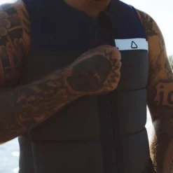 Gilet D'impact Follow Néoprène Signal Plus Mens Navy/Charcoal -Sports Nautiques Magasin gilet d impact follow neoprene signal plus mens navycharcoal 2