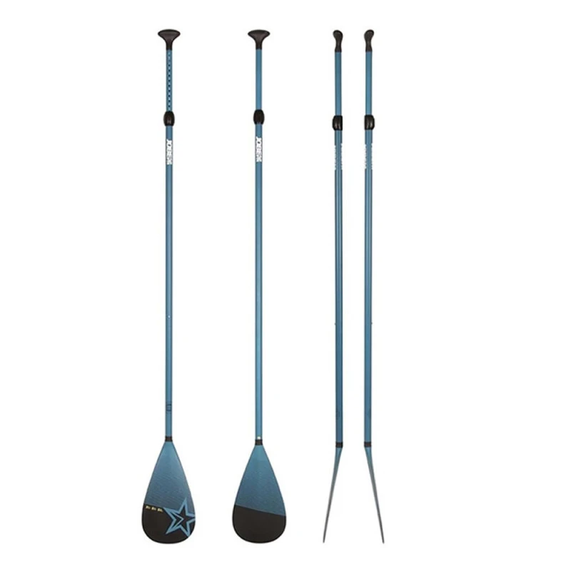 Pagaie Télescopique SUP Fiberglass Blue 2pcs 1 Pagaie Télescopique SUP Fiberglass Blue 2pcs