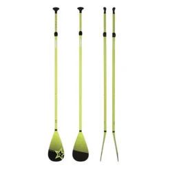 Pagaie Télescopique SUP Fiberglass Green 2 Pcs